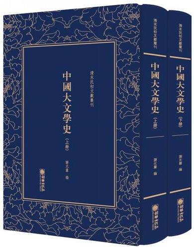 清末民初文献丛刊：中国大文学史（全两册） 近代著名学者谢无量的文学史代表作之一 竖版影印精装本
