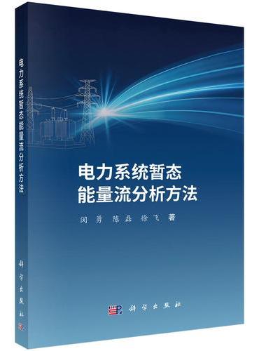 电力系统暂态能量流分析方法