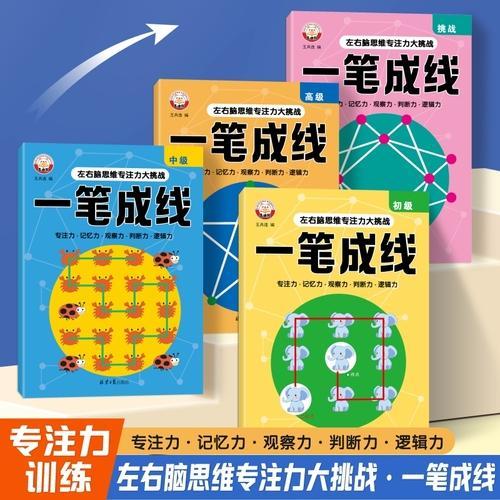 左右脑思维专注力大挑战 数字迷宫大挑战（全4册）