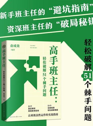 高手班主任：轻松破解51个棘手问题（大教育书系）